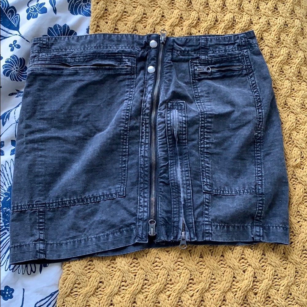 Free People zippers skirt